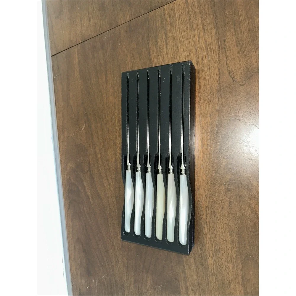Sheffield Stainless Butter Knives In Box Set Of 6 Vintage